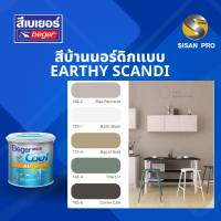 BegerCool All Plus Semi-gloss เบเยอร์คูล ออลพลัส กึ่งเงา สไตล์นอร์ดิก - แบบEARTHY  SCANDI 1 ลิตร