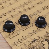 Volume Tone Control Knobs Potentiometer Caps หมวกน้ำหนักเบาแบบพกพาเพลงองค์ประกอบสำหรับกีตาร์ไฟฟ้าอะไหล่