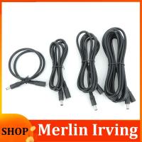 Merlin Irving Shop DC Female to Male Plug Extension connector Cable 0.5/1.5m/2M/3/5m/10m 2.1mmx5.5mm  for 12V Power Adapter Cord CCTV Camera Strip