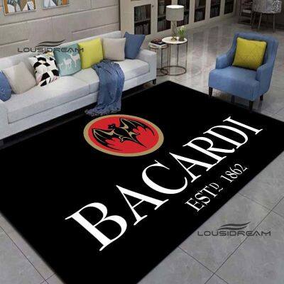 Bacardi Rum Cars and rugs Fashion 3D printing Living room Bedroom Large area soft Car Home Childrens room floor Mat