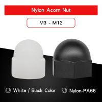 10-50 PCS Nylon Acorn Nut M3 M4 M5 M6 M8 M10 M12 White Black Plastic Insulation Decorative Cap Nut