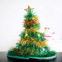 ChildrenS Christmas Decorations Decorations Christmas Decorations Rain Silk Christmas Hats Christmas Tree Hats