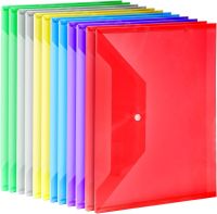 【hot】 12pcs File Transparent Plastic Documents Storage Folder Information Folders Contract Organizer Stationery