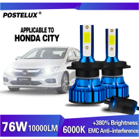 2Pc H4ไฟหน้ารถมอเตอร์ไซค์แบบ LED หลอดไฟชุดไฟสูงสำหรับ HONDA CITY ปี08-14 15-20