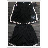 xเฉพาะจุดx【กดร้อน】กางเกงขาสั้น NBA Brooklyn Nets สีดำ 5 ชิ้นสำหรับบาสเก็ตบอลร้อน GJ2q