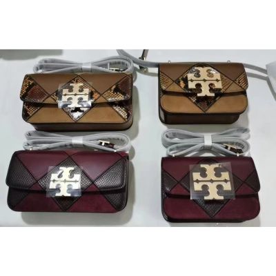 2023 new Tory Burch Eleanor Series Brand new double T metal Logo Ringer small single shoulder bag Crossbody bag