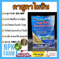 คาซูกาไมซิน ไฮโดรคลอไรด์ ไฮเดรต 2% WP ขนาด 100 กรัม เก่งโรคแบคทีเรีย ขอบใบแห้ง ใบไหม้ ใบจุด แคงเกอร์ โรคเน่าในผัก ใช้ในพืชทุกชนิด npkplant