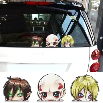 EARLFAMILY 13cm x 10.2cm Hello Kitty Anime Car Stickers Sunscreen Bumper  Windshield Anime Decals Car Door Graffiti Protector | Lazada