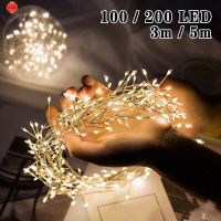 {ItalyNest shop}✨คลังสินค้าพร้อม✨ไฟราว5เมตร200LED ต้นไม้กลางแจ้งสายเงินไฟประดับสำหรับร้านกาแฟบาร์งานแต่งงานงานเลี้ยงคริสต์มาสตกแต่งบ้านไฟกลางแจ้งหน้าต่างคริสต์มาสตกแต่งงานแต่งงานงานเลี้ยง