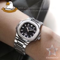 GRAND EAGLE นาฬิกาข้อมือหญิง สายสแตนเลส รุ่น AE8014L - Silver/Black