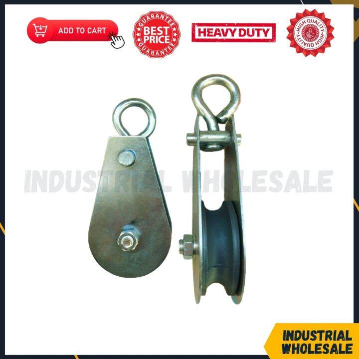 MINIATURE PULLEY BLOCK DOUBLE WHEEL FOR MARINE AND INDUSTRIAL RIGGING