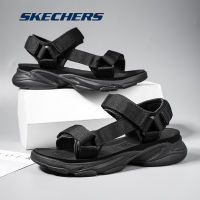 Skechers_Stamina Sandals Men สเก็ตเชอร์ส รองเท้าแตะผู้ชาย on-The-GO GOwalk Flex Antigua Beach Walking Sandals - 229206-BBK Contoured Goga Mat Footbed, Flex, Machine Washable, Ultra Go