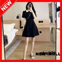 NEW MALL Rompers For Women Black Waist Waist Dress Female 2021 New Little Black Skirt