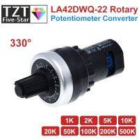 LA42DWQ-22 1K 2K 5K 10K 20K 50K 100K 200K 22mm Diameter Pots Rotary Potentiometer Converter Governor Inverter Resistance Switch