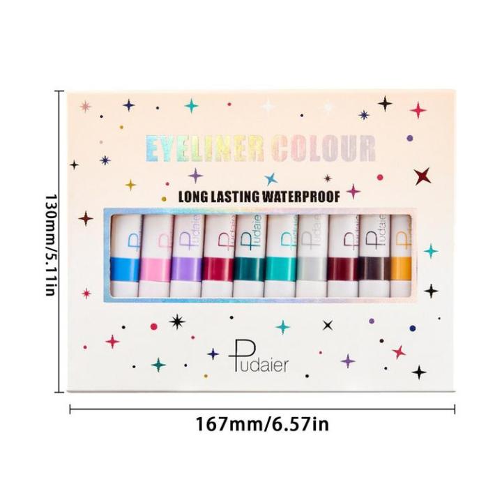 colored-liquid-eyeliner-12-colors-high-pigmented-color-eyeliner-gel-lasting-waterproof-eyeliner-professional-bright-colored-eyeliner-pen-set-smudgeproof-makeup-eyeliner-pen-advantage