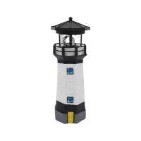 Solar Lighthouse Led Light Garden Leuchtturm Beacon Solar Eco-Friendly 360 Panel Home Resin Lamp Polysilicon Rotating Decor I7I2