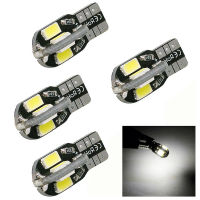 MIETAO หลอดไฟ LED T10 W5W 10ชิ้น,หลอดไฟ LED แคนบัสใน5730 8SMD 12V 6000K ไฟโดมแผนที่ภายในรถ LED ไฟสัญญาณอัตโนมัติจอดรถ