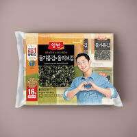 สาหร่ายอบหอมกลิ่นงาจากเกาหลี Noble seaweed with perilla oil scent (table) - 15กรัม(5*3ซอง)