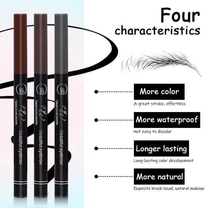 Four Season Beauty Shop DW Tattoo Brow Ink Pen Eyebrow 4 Fork Tip