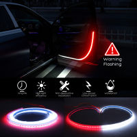 120cm 2in1 Car LED Door Warning Strip Strobe Flash Lamp Red White Anti-collision Welcome Decorative Light