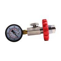 New DIN Stainless Steel Air Tank Pressure Checker for Scuba Diving with 400Bar Gauge &amp; 350Bar Gauge