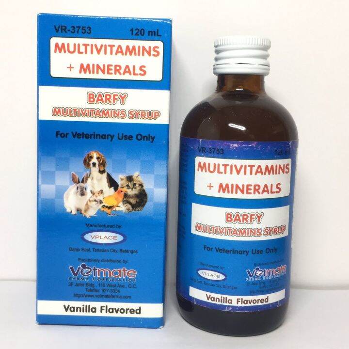 [VET SUPPORT] 1BOX BARFY MULTIVITAMINS SYRUP 120mL / VITAMIN & MINERAL