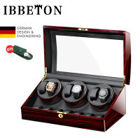 IBBETON Luxury 6+7 Automatic Watch Winder Mute Motor Wooden China Dual Watch Storage Box