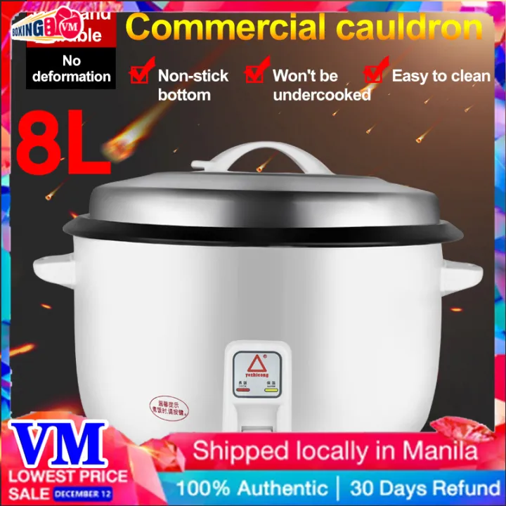 Boxing Vm Commercial Rice Cooker Large Capacity Rice Cooker Canteen 8L ...