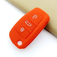 dvvbgfrdt High Quality Car Remote Control Key Case Cover For Audi A3 8L 8P A4 B6 B7 B8 A6 C5 C6 4F RS3 Q3 Q7 TT 8V S3 Protective Shell Box