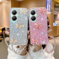 เคสโทรศัพท์สำหรับ VIVOV29 VIVOY27 VIVO V29 V27 V27e Y27 Y02A Y02T Y78 4G 5G เคสสมาร์ทโฟนคริสตัลส่องแสงเป็นประกายระยิบระยับสุดหรูนิ่มแวววาวตกแต่งด้วยเคสด้านหลังน่ารักน่ารัก