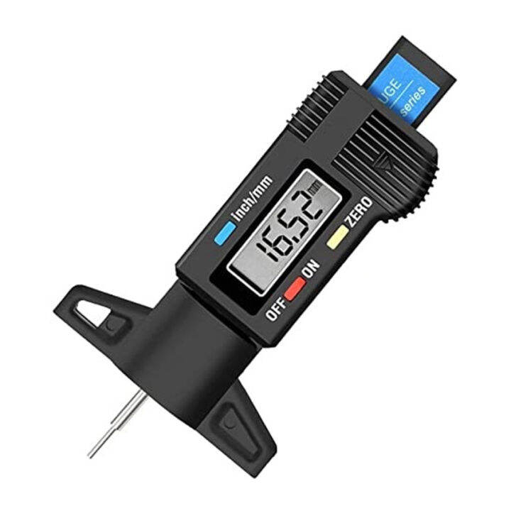 Digital Tire Depth Gauge UK, 025.4Mm/1 "Range ยาง Tread Depth Gauge