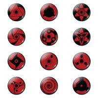 NARUTO Anime Souvenir Fridge Magnet Sharingan Glass Dome Crystal Magnets for Refrigerators for Home Decor Magnetic Sticker