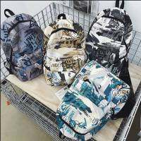 Graffiti Backpack for Women Men Student Large Capacity Waterproof ulzzang Personality Multipurpose Bags