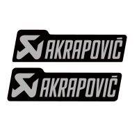 Epoxy Motorcycle Stickers For Akrapovic Logo Waterproof Decals Accessories Decals  Emblems