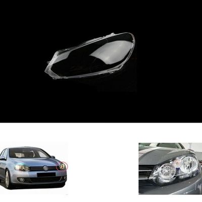 Car Headlight Cover Head Light Lamp Shade Transparent Lampshade Lamp Shell Dust Cover for VW Golf 6 MK6 2010-2014