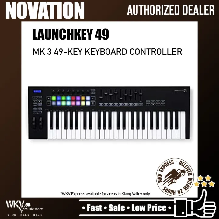 Novation LAUNCHKEY 49 MK3 49key Keyboard Controller with Synthaction