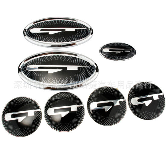 7 cái bộ biểu tượng logo phía trước phía sau miếng dán nắp trục bánh xe - ảnh sản phẩm 1