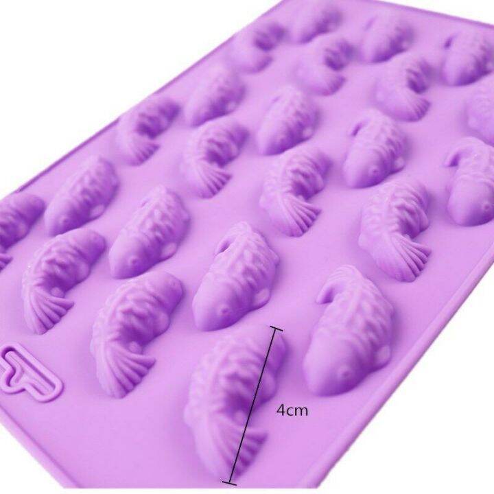 gl-แม่พิมพ์-ซิลิโคน-ปลาคาร์ฟ-ตัวเล็ก-24-ช่อง-คละสี-small-carp-silicone-mold