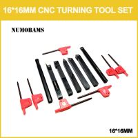 7pcs 16 * 16MM เครื่องกลึงโลหะ CNC Turning เครื่องมือ ชุดพร้อมเม็ดมีด