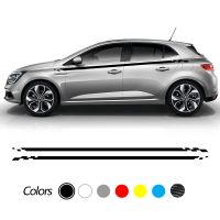 Car Decoration Side Door Stripes Racing Graphic Decals Sticker For Renault Megane 2 3 4 RS Grandtourer GT Trophy Accessories