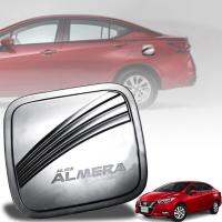 ครอบฝาถังน้ำมัน กันรอยฝาถัง ฝาถังน้ำมัน รุ่น นิสสัน อัลเมร่า NISSAN ALMERA ปี 2020 - 2021 สีดำด้าน 1 ชิ้น