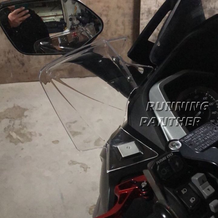 ที่ป้องกันมือชิ้นส่วนรถจักรยานยนต์แผ่นเบนทางลมกระจกบังลมหน้าสำหรับ-honda-forza-350ที่คลุม2022-2021-forza350