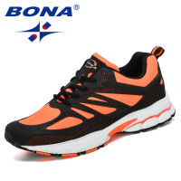 BONA 2019 New Designers Mesh Sneakers Men Outdoor Jogging Walking Shoes Man Sport Shoes Zapatillas Hombre Deportiva Comfortable