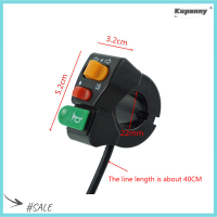 Kupanny แตรรถมอเตอร์ไซด์7/8 1ชิ้น,หัวส่งสัญญาณไฟเลี้ยวสวิตช์ฆ่า3 In 1สวิทช์ไฟ