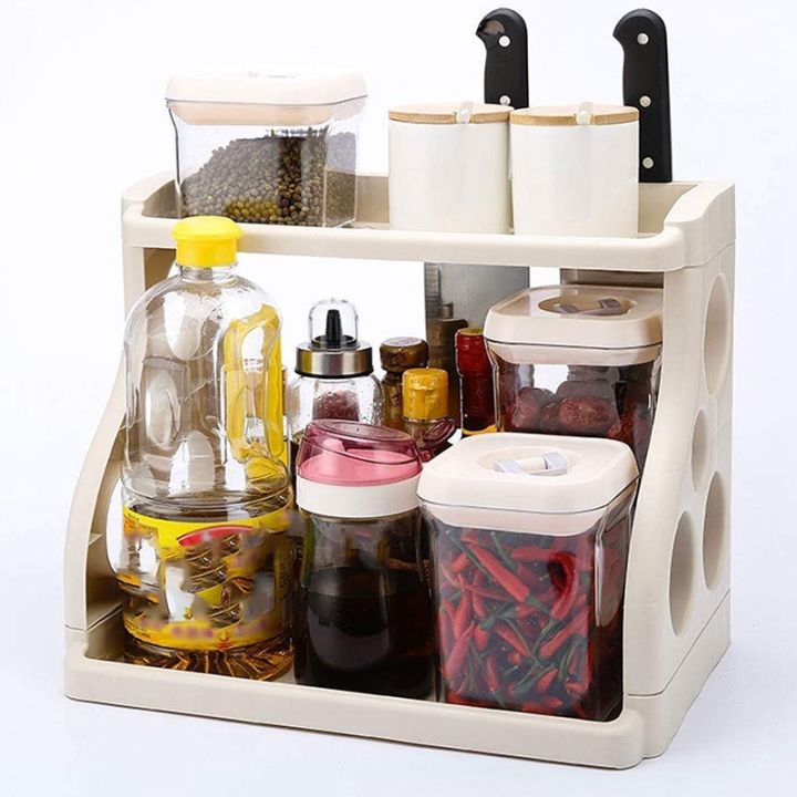 kitchen-shelves-multifunctional-kitchen-shelf-corner-dish-dish-rack-perforated-plastic-2-layer-spice-rack