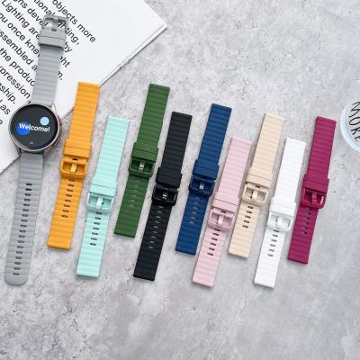 【Hot Sale】 Suitable for 20/22mm smart watch strap same buckle wave silicone replaceable