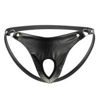 G-string Zipper PU Panties Lingerie Erotic 39;s Men Underwear Thong Leather Sexy Jockstrap Men Backless