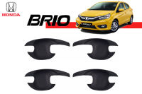 Honda Brio เบ้ามือจับประตู,เบ้ารองมือเปิด สีดำด้าน (ใส่ได้ทุกปี)