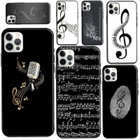 Music Notes Case For iPhone 12 Pro Max 13 mini 6S 7 8 Plus SE 2020 Case For iPhone 11 Pro Max XS X XR