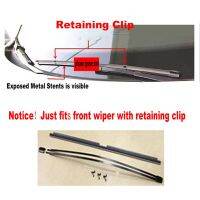 ZZOOI 2Pcs 26" 8mm Rubber Refills Front Wiper Refill Windscreen Windshield For Wiper with Retaining clip Car Auto